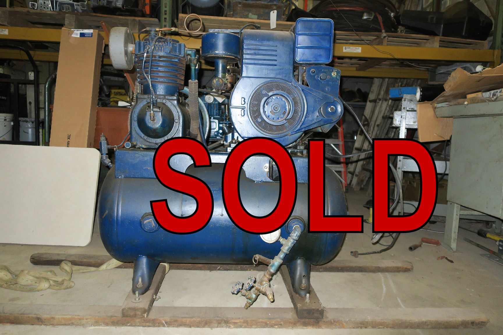 Kellog American 10 HP Gas Air Compressor Compressors Dive Gear Here