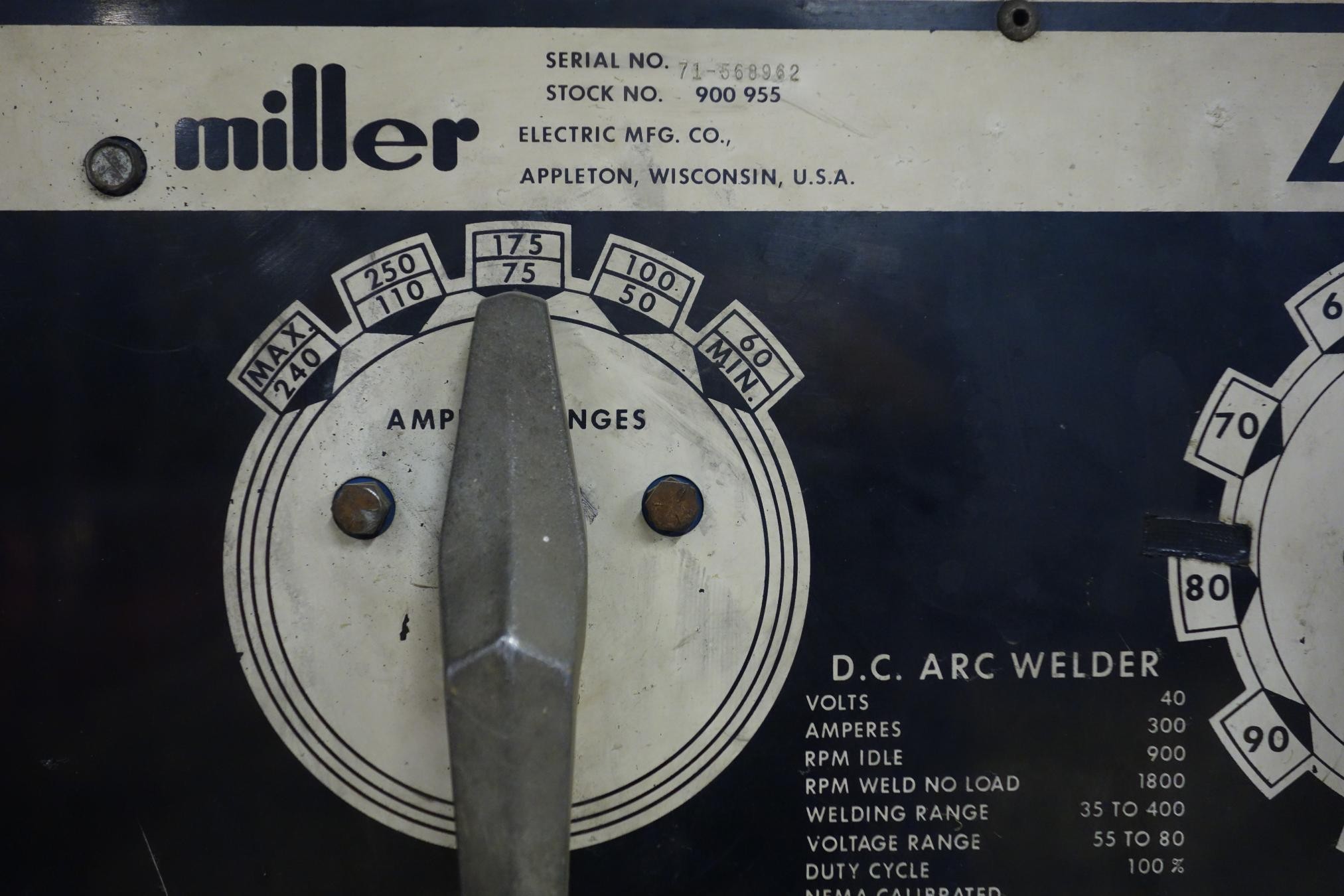 Welding and Burning Miller Big 40 DC Arc Welder Dive Gear Here
